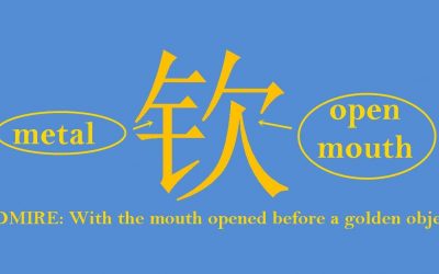 Chinese character 钦 qin – admire